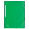 OXFORD Lot de 10 Chemises 3 Rabats Eurofolio+ A4 avec Elastique Couverture Carte Vert