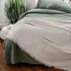 Toison d'Or Plaid gaze de coton matelassé (125x180 cm - Gris Galet)