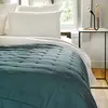Toison d'Or Couvre-Lit en microfibre matelassée (240x260 cm - Bleu)