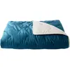 Toison d'or - dessus de lit 240x260 denali bleu paon