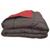 Toison d?or Couette chaude bicolore COCOON gris/rouge