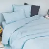 Toison d'or - Housse de couette 100% Coton lavé Anna bleu givré 280x240 cm