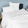 Toison d'Or Housse de couette unie en coton Lavé (140x200 cm - Blanc)