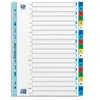 Oxford Intercalaires alphabetiques polypropylène couleur A4 - jeu de 21