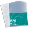 Elba - Sachet de 50 Pochettes perforées A4 PP antireflet 0,06 mm