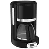 Moulinex FG380B10 Cafetière Electrique 1000W 1.25L Programmable Verre Noir