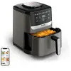 Friteuse à air tefal ey551he0 noir gris 5 l