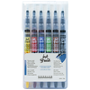 Sennelier Pinceau à réservoir d'encre aquarellable Ink Brush 6 couleurs