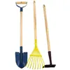 Vilac Grand set de 3 outils de jardinier + tablier et gants - multicolore - bois et métal