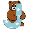 Vilac Lettre Ourson En Bois : J