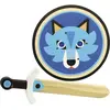 Vilac - Epée et bouclier en bois Loup - Vilac