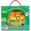 Vilac - Puzzle les animaux du zoo - Jeu en bois - A partir de 2 ans - 2642