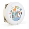 Tambourin Animaux Du Monde Sarah Betz Blanc