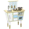 Cuisine Vintage - Vilac - Pour Fille - Blanc, Bleu Et Jaune Marron