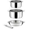Cuisinox - Set de cuisson induction Eclipse acier/noir - 4 pièces T.U