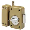 Vachette Verrou à bouton Radialis V136 à bouton 7740NT pêne de 110 cylindre de 45mm bronze - - 27309000