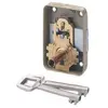 VACHETTE Serrure sureté 3 gorges 224 sur plaque 50/25 droite - - 11550000