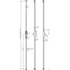 Vachette Crémone pompier AEROLIS levier basculant à 90° sans tringle blanc - - 18393000