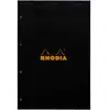 Bloc agrafé 80 feuillets Perfo Rhodia N°20 Q5 Noir