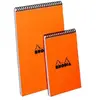 RHODIA Bloc spiralé, format A6, quadrillé 5x5, orange ()