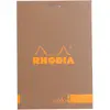 Rhodia - Bloc agrafé n°12 70 feuillets lignés taupe - 8.5x12 cm OS