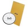 Bloc bureau Rhodia N°14 format 11 x 17 cm petits carreaux 80 feuilles - Lot de 5