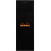 RHODIA Lot de 5 Blocs noir N°8 7,4x21 80 feuilles agrafées 80g Q.5x5 noir