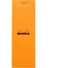 RHODIA Bloc agrafé No. 8, 74 x 210 mm, quadrillé 5x5, orange ()