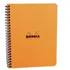 Rhodia Note Book Classic Reliure Intégrale 16x21 Ligné 160 pages Détachable Couverture Orange