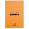 Bloc Rhodia Orange 80 feuilles Agrafés MESSAGE 11x17