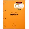 Lot de 3 blocs agrafés perforées de cours Rhodia N°20 SY Orange