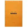 Bloc Rhodia Orange 80 feuilles Agrafés AUDIT 21x31,8