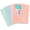 Clairefontaine Cahier Koverbook Blush piqué, 17 x 22, grands carreaux, 96 pages