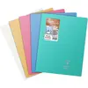 Clairefontaine Cahier Koverbook Silver piqué, 24 x 32, grands carreaux, 96 pages