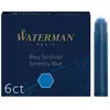 WATERMAN boite 6 cartouches, couleur Bleu Sérénité