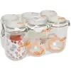LE PARFAIT 6585003 Lot de 6 bocaux en verre - 1L - D 85 - Transparent