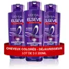 LOréal Paris Elseve Color Vive Shampooing Violet Déjaunisseur 3x200ml