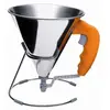 DeBuyer De Buyer - Entonnoir à piston avec pied KWIK en inox - 0,8 L -, Orange