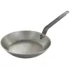 De Buyer - Poêle à frire "Coupe Lyonnaise" en acier CARBONE PLUS - Diamètre 24 cm -, Gris