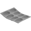 De Buyer Moule pour 8 mini madeleine en silicone elastomoules - - Gris - Silicone