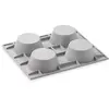 DE BUYER Moule pour 4 mini muffins en silicone elastomoules - - Gris - Silicone