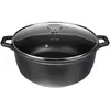 De Buyer Marmite Choc Extreme Saucepot With Glass Lid 24 Cm Induction