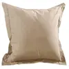 Lovely Casa Taie d'oreiller - HOME MAISON - Ficelle - 65 x 65 cm - Coton Naturel - Uni