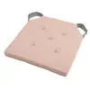 Lovely Casa Homemaison - stof duo Galette carrée velcro38x38cmmoutardetau - stof