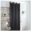 Stof Rideau occultant uni tramé polyester gris anthracite 140x260 cm