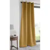 Lovely Casa Rideau occultant uni 210gr/m2 polyester jaune moutarde 135x250 cm
