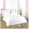 Lovely Casa Housse de couette blanc uni Taille 140x200cm Coloris Blanc