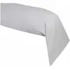 Lovely Casa STOF - Une Taie de traversin en coton Couleur Gris Perle - 45 x 185 cm