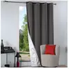 Lovely Casa Homemaison - stof nelson Rideau isolant 135x240cm anthracite - stof