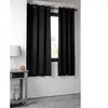 Lovely Casa Rideau occultant uni 210gr/m2 Noir 135x180 cm